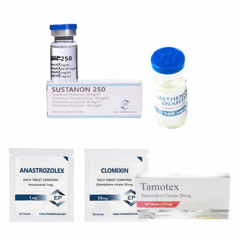 Dry Muscle Pack (injecties) Sustanon + Primobolan + PCT (8 weken) Euro Pharmacies
