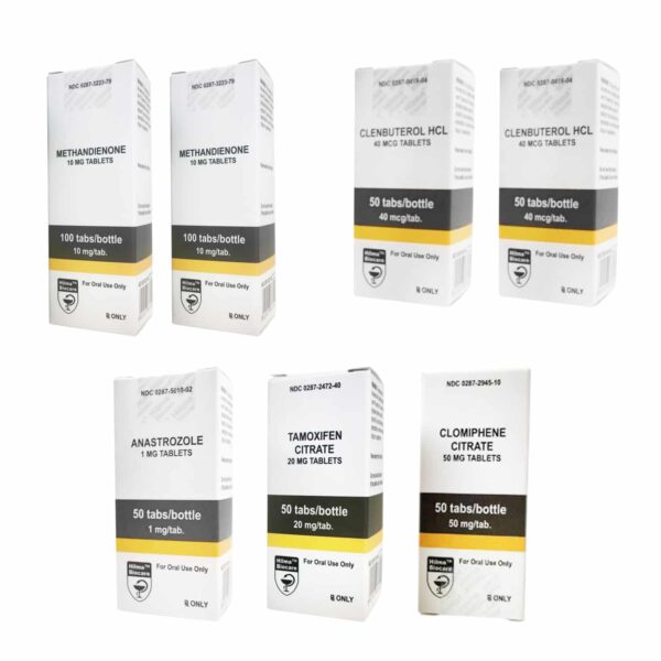 DROGE SPIERPAKKET (ORAAL) DIANABOL + CLENBUTEROL + PCT (8 WEKEN) Hilma