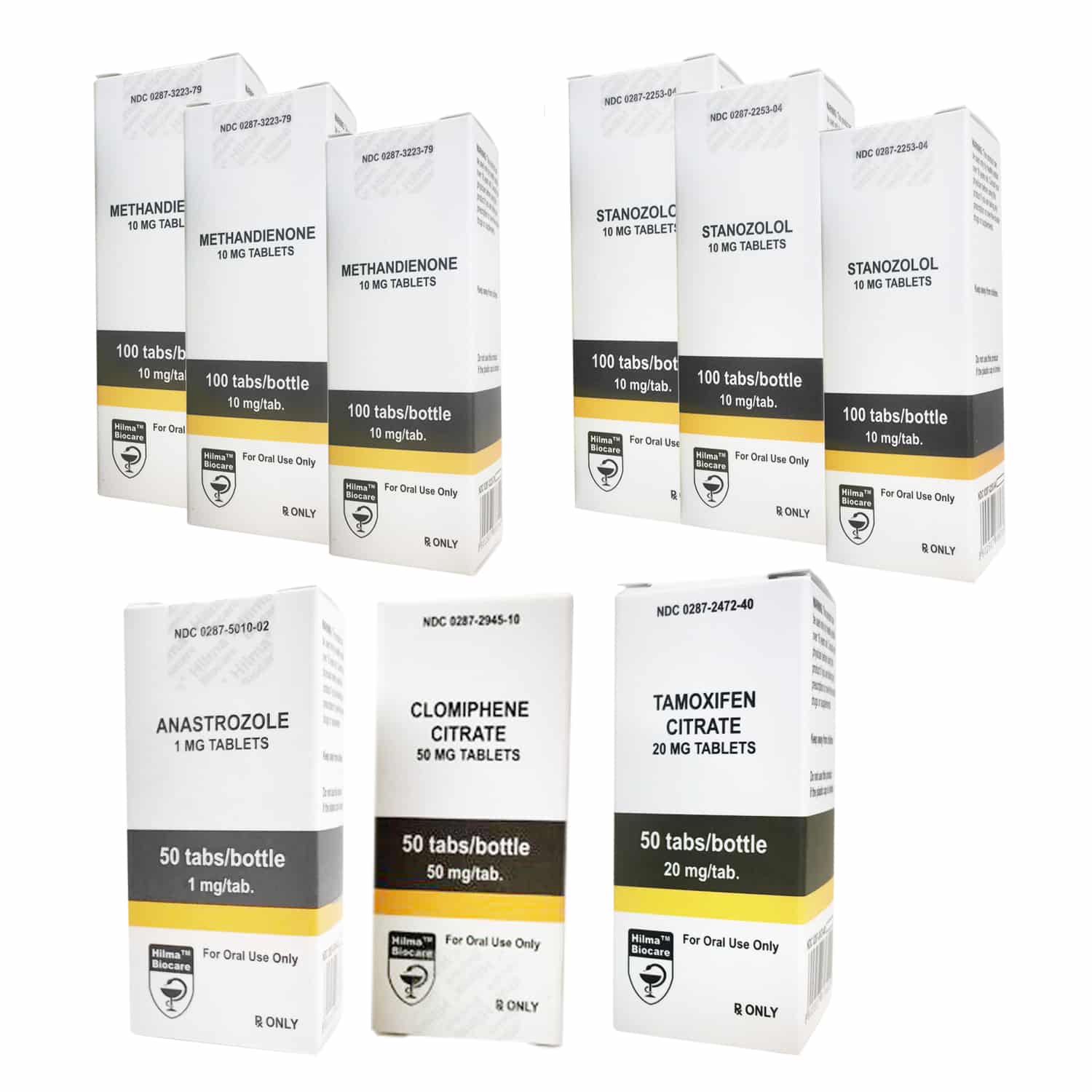 Pakket voor spiergroei: Orale steroïden Dianabol + Winstrol (8 weken) Hilma