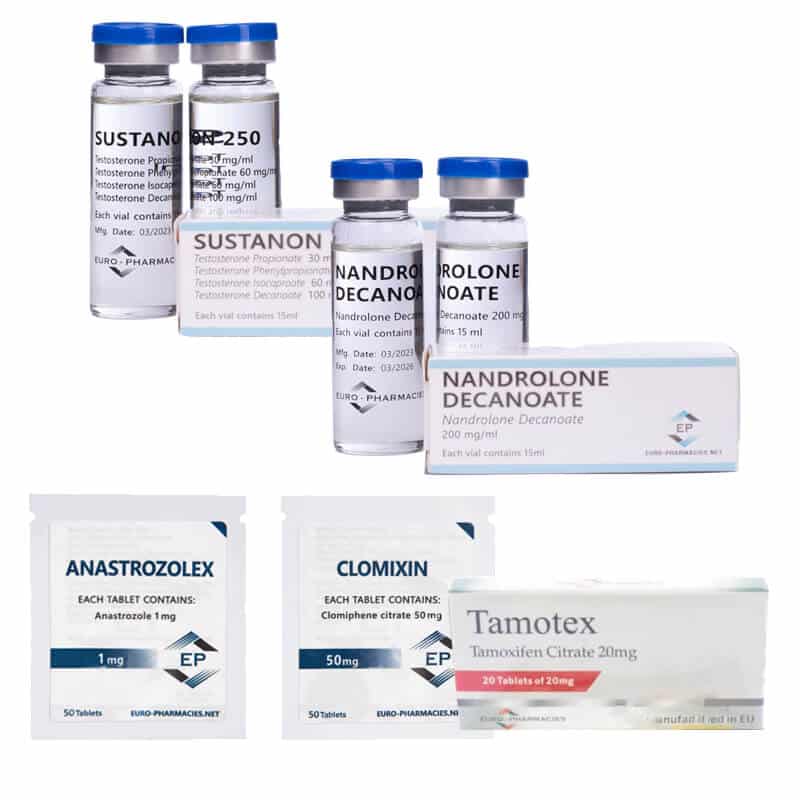 NIVEAU II (INJECTIE) Massa Gain Pakket: SUSTANON 250 + DECA 250 + PCT (8 weken) Euro Pharmacies