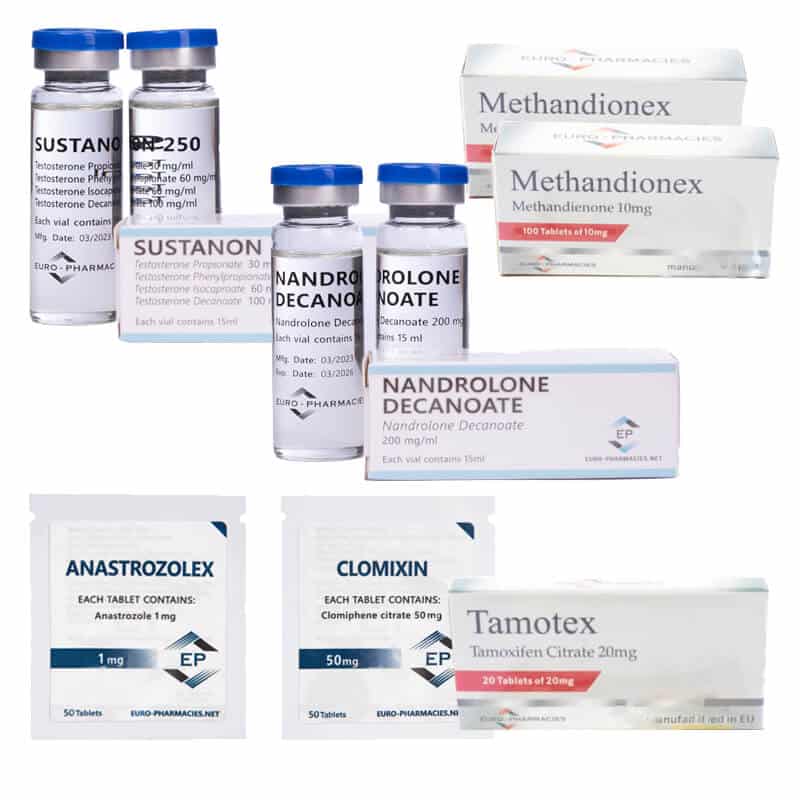 NIVEAU III (INJECTIE) Massa-toenamepakket: SUSTANON + DECA + DIANABOL (8 weken) Euro Pharmacies