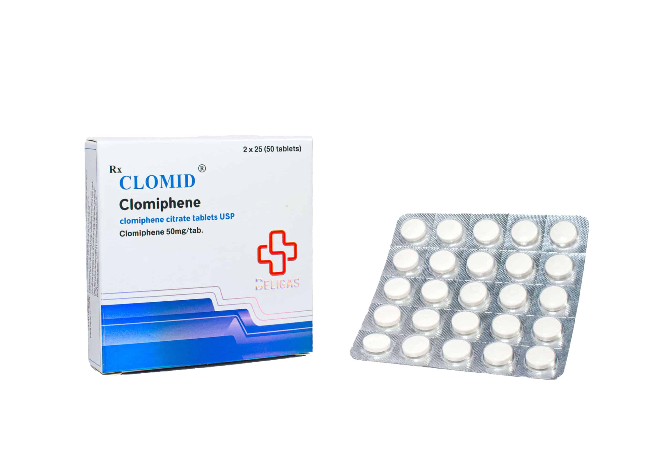 Clomid 2 x 25 mg (50 tabletten) 50 mg