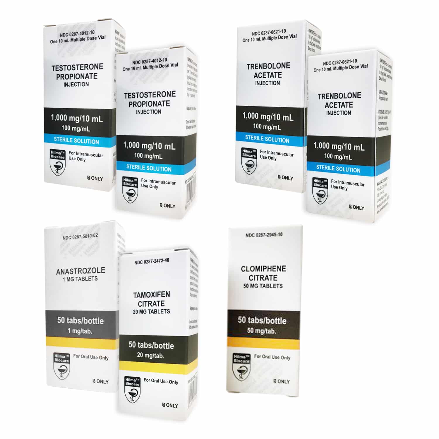 Hilma Lean Muscle Gain Pack: Testosteronpropionaat + Treenbergolonacetaat + PCT (6 weken)