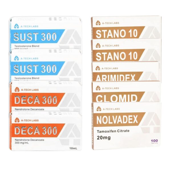 Pakket voor spiergroei (orale injectie) Sustanon + Deca + Winstrol (8 weken) Een Tech