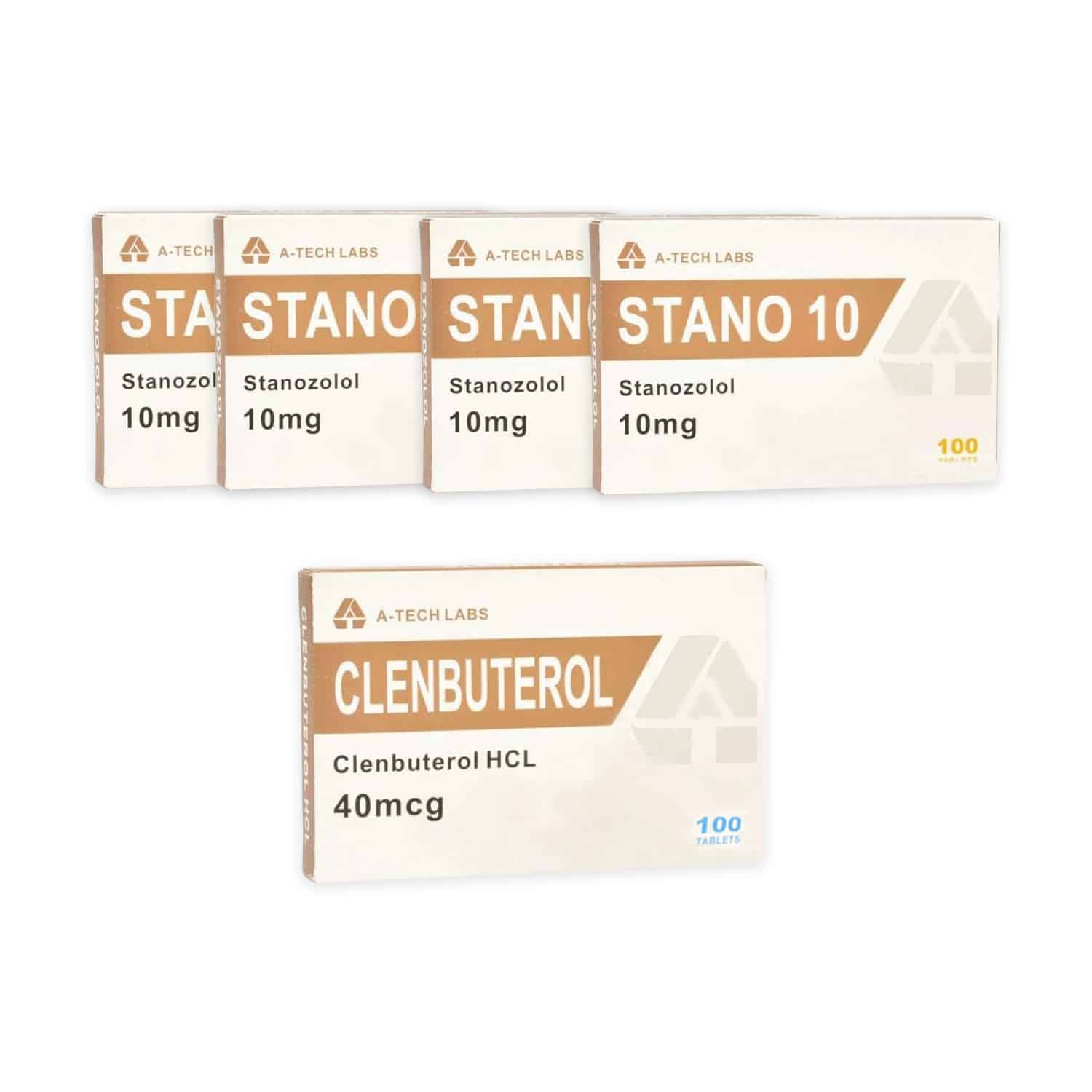 Een Tech Labs Winstrol + Clenbuterol orale steroïde droogpakket (10 weken)
