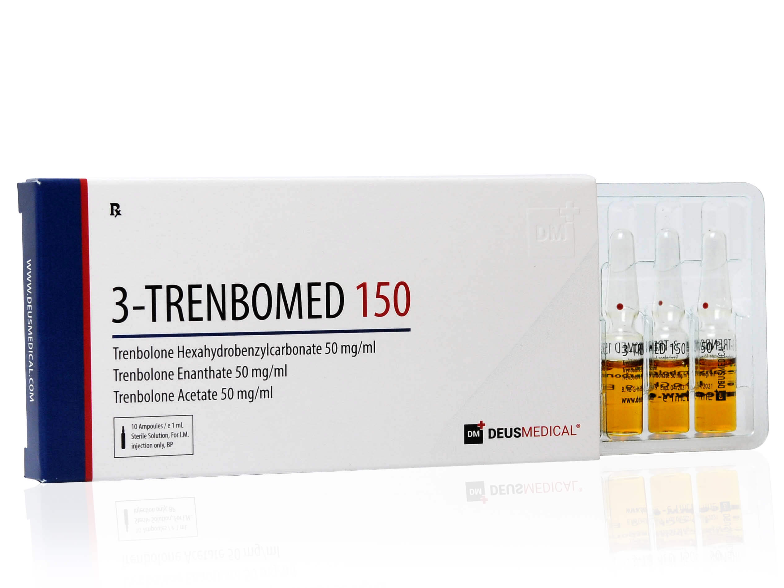 DEUSMEDICAL 3 TRENBOMED 150 VOORKANT + 3AMP