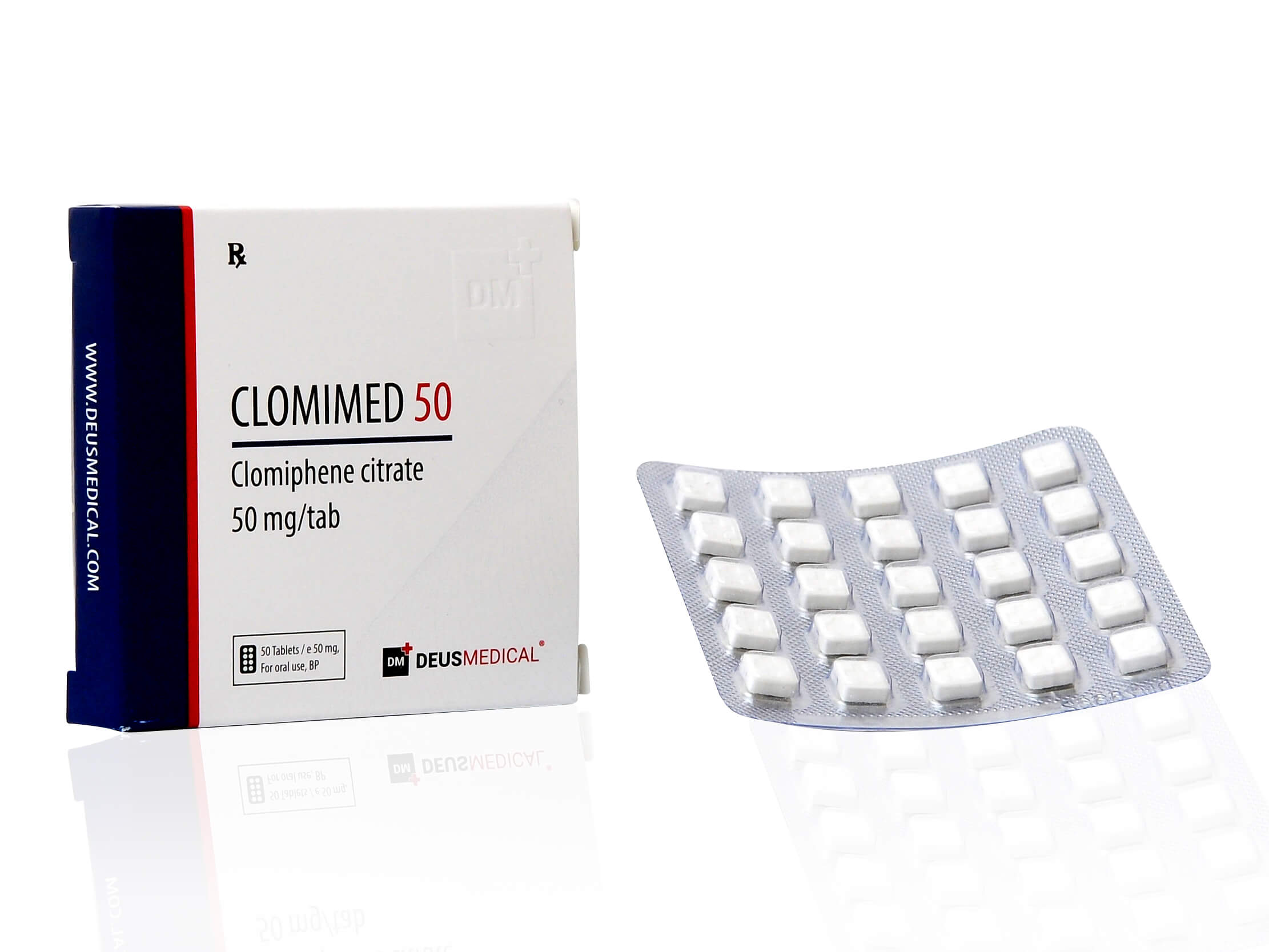 DEUSMEDICAL CLOMIMED 50 VOORKANT+BLISTER2