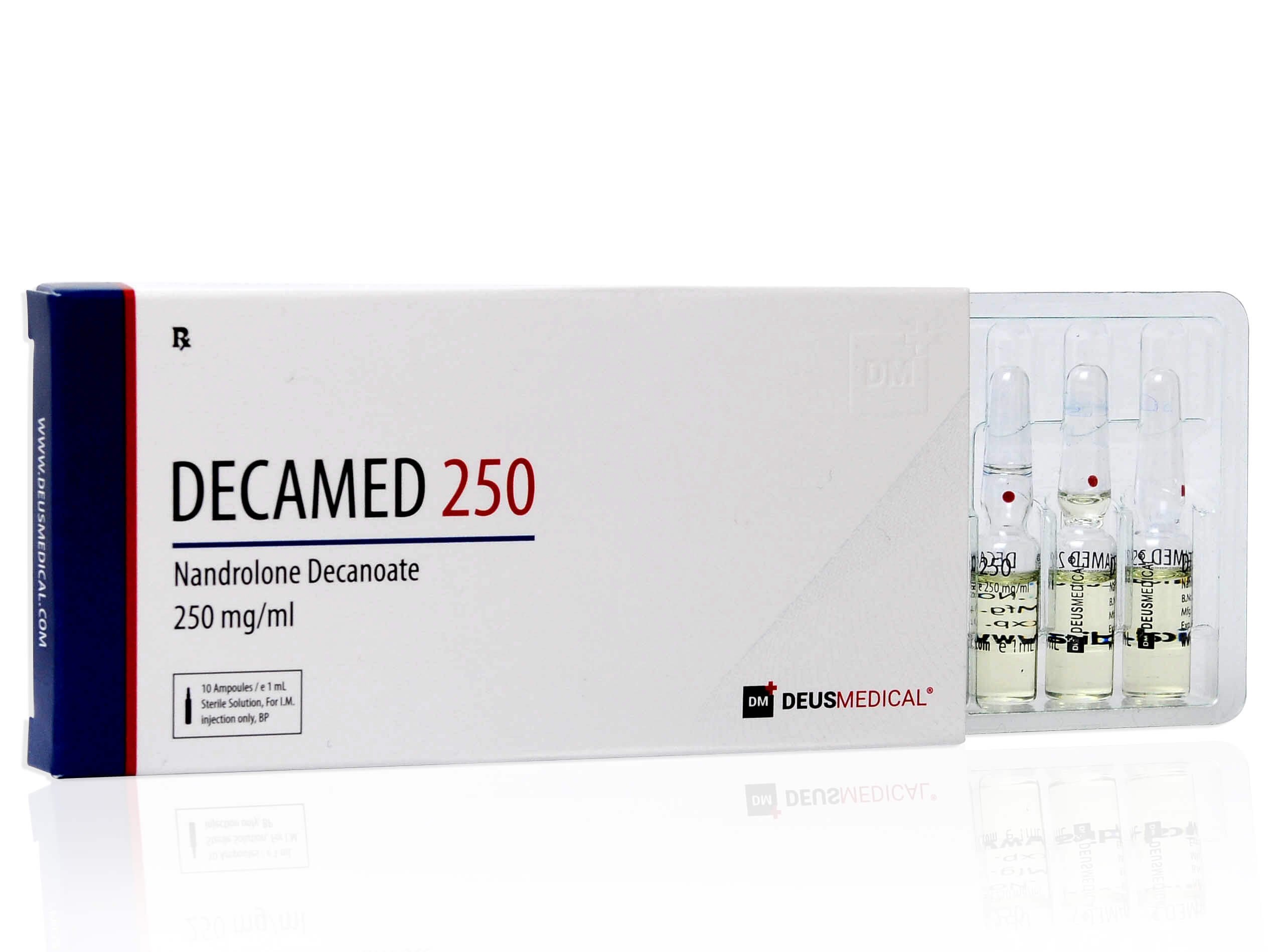DEUSMEDICAL DECAMED 250 VOORKANT + 3AMP
