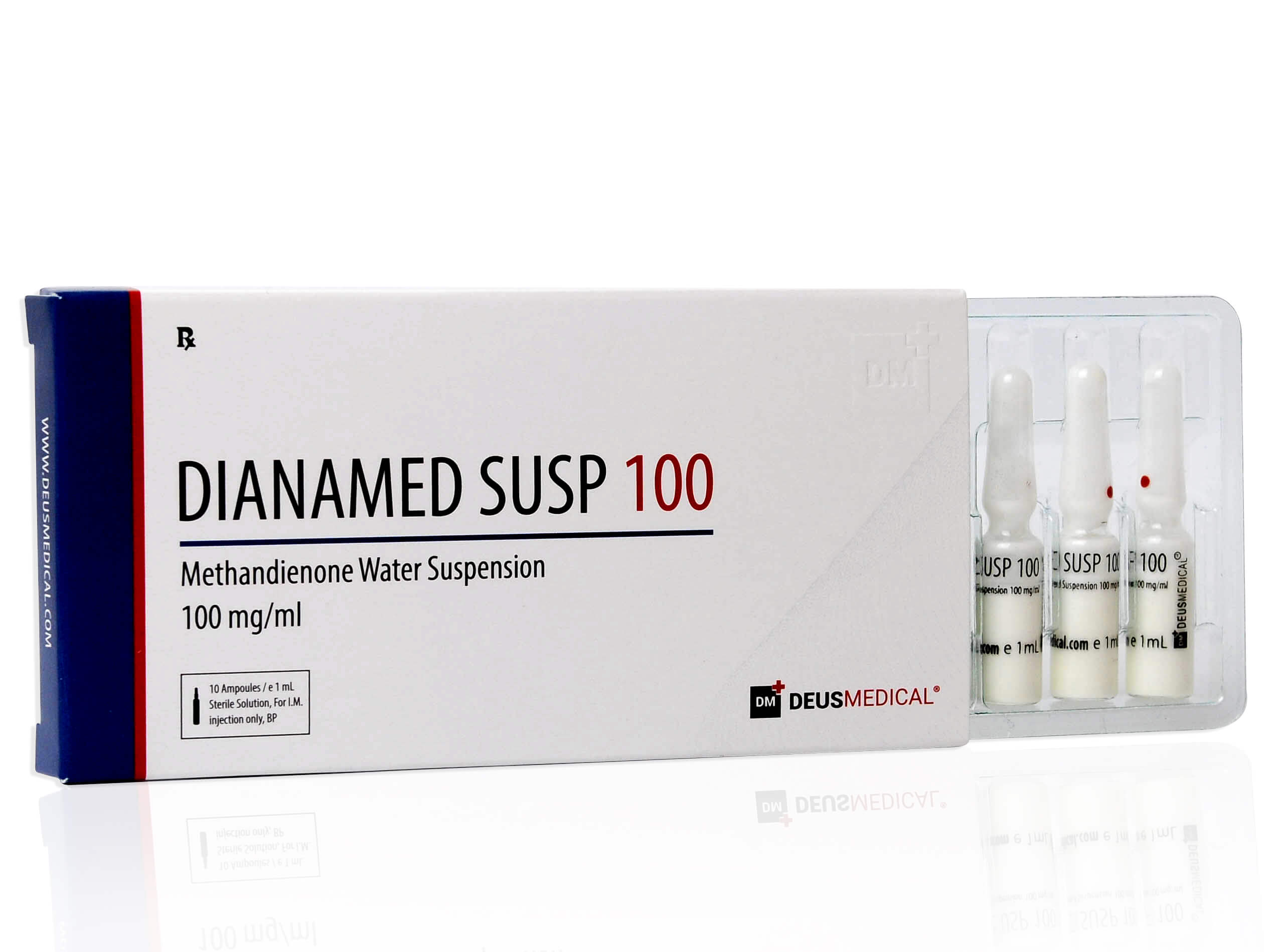 DEUSMEDICAL DIANAMED SUSP 100 VOOR + 3AMP