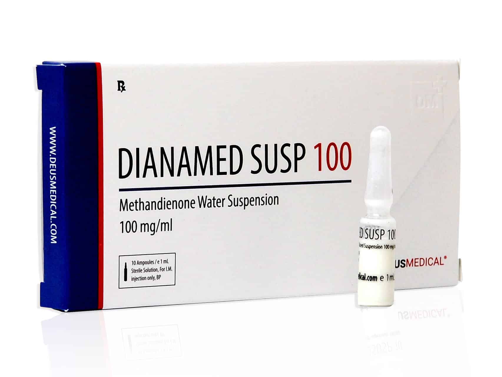 DEUSMEDICAL DIANAMED SUSP 100 VOOR + AMP VOOR