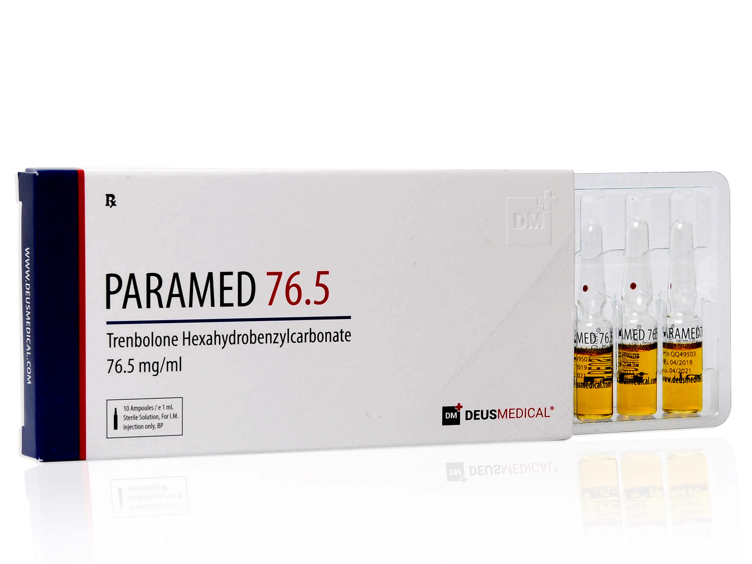 DEUSMEDICAL GEPARAMED 76,5 VOOR+3AMP