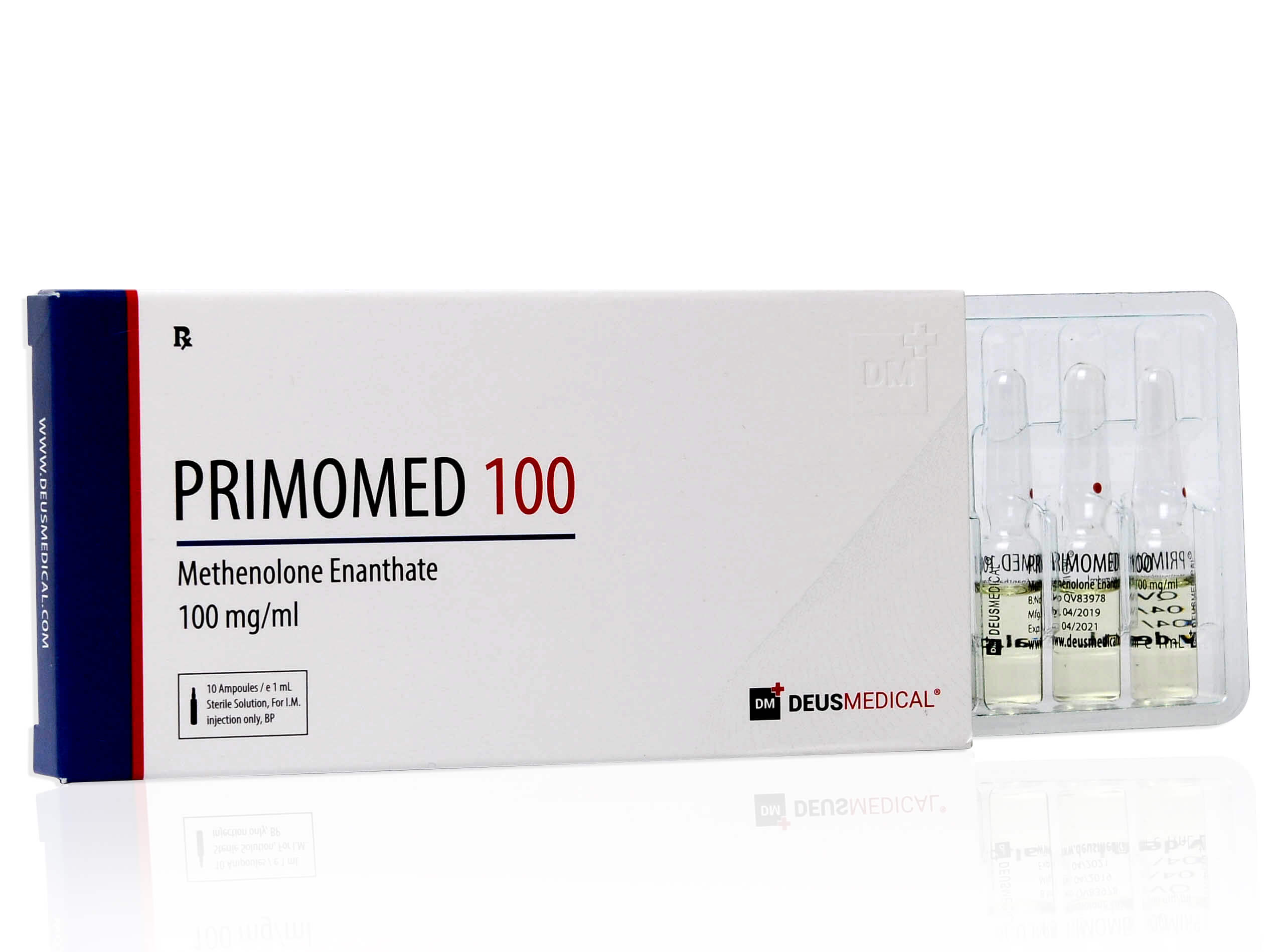 DEUSMEDICAL PRIMOMED 100 VOORKANT + 3AMP