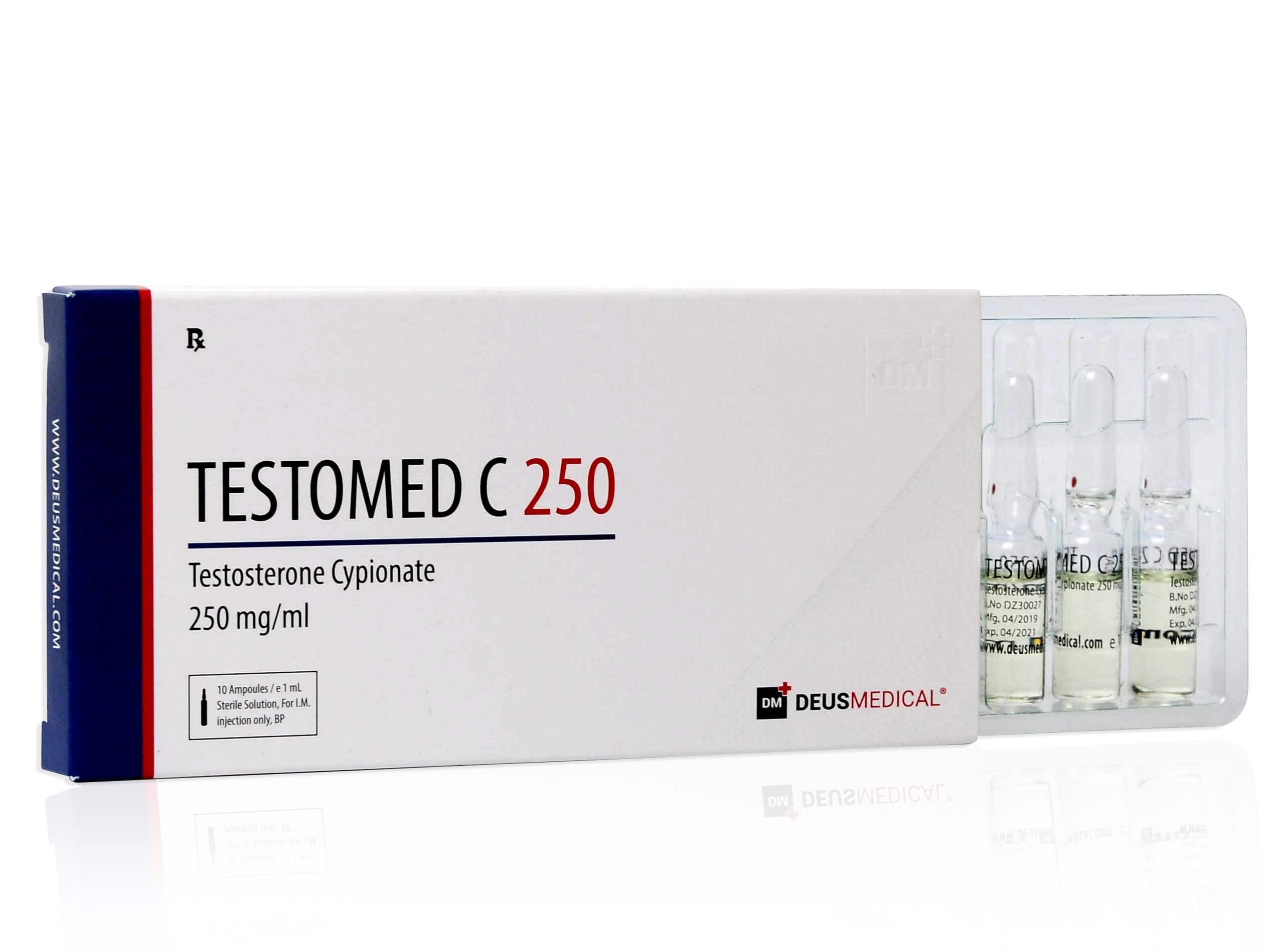 DEUSMEDICAL TESTOMED C 250 FRONT+3AMP