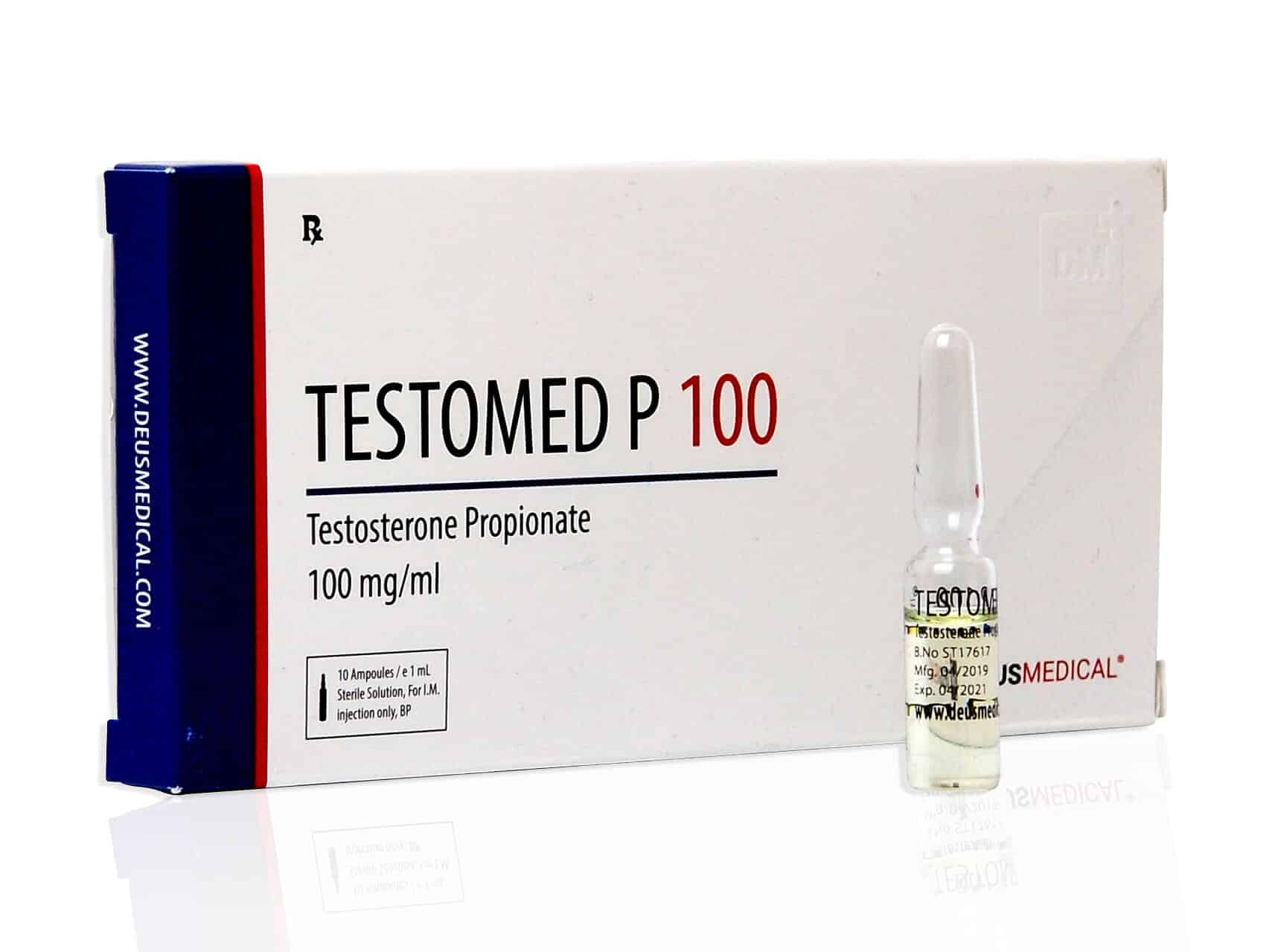 DEUSMEDICAL TESTOMED P 100 VOORKANT+AMP VOORKANT