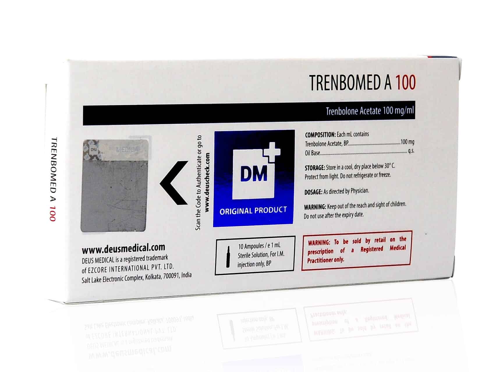 DEUSMEDICAL TRENBOMED A 100 BACK