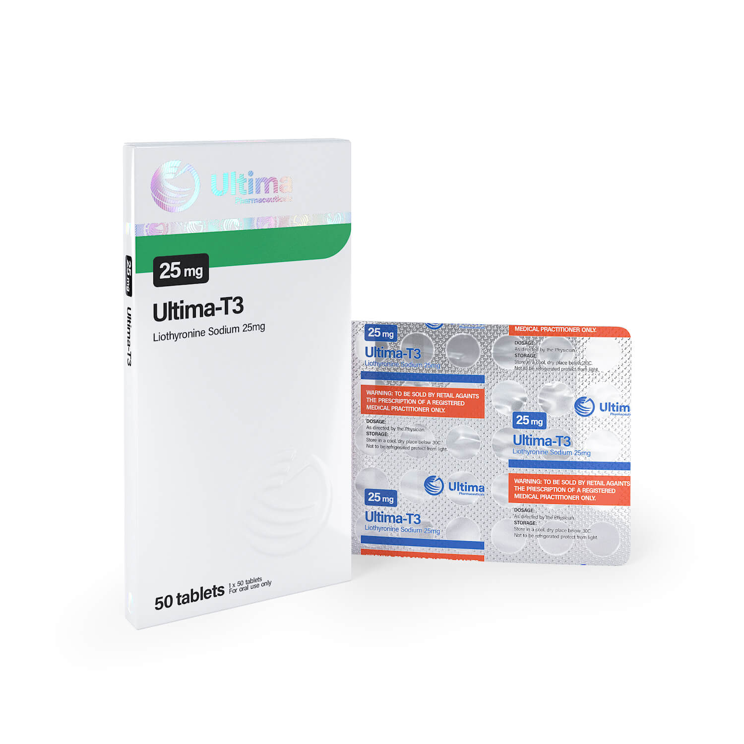 Ultima T3 50 pillen x 25 mcg