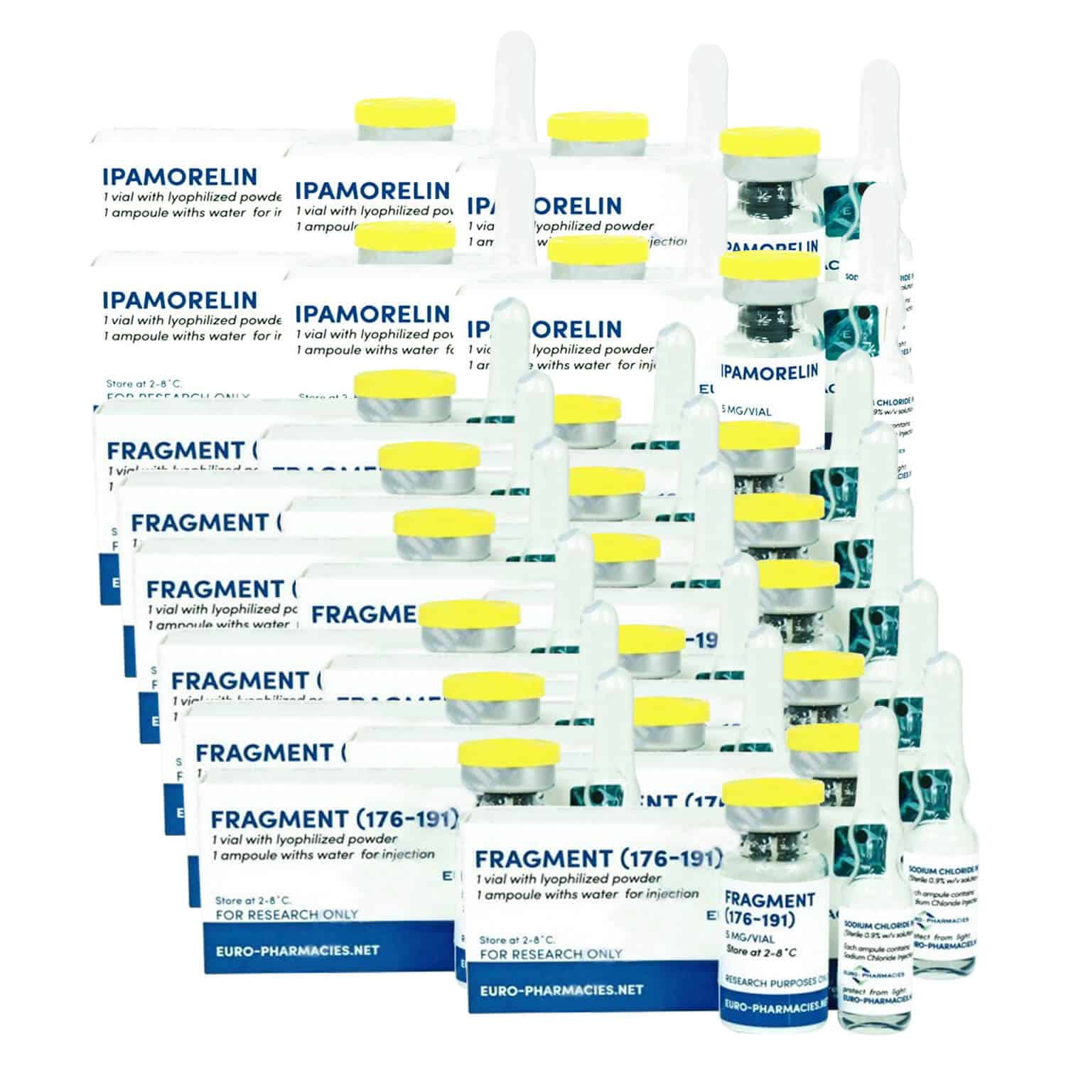 Anti-verouderingspeptidenpakket Euro pharmacies HGH Frag 176 191 ipamorelin (12 weken)