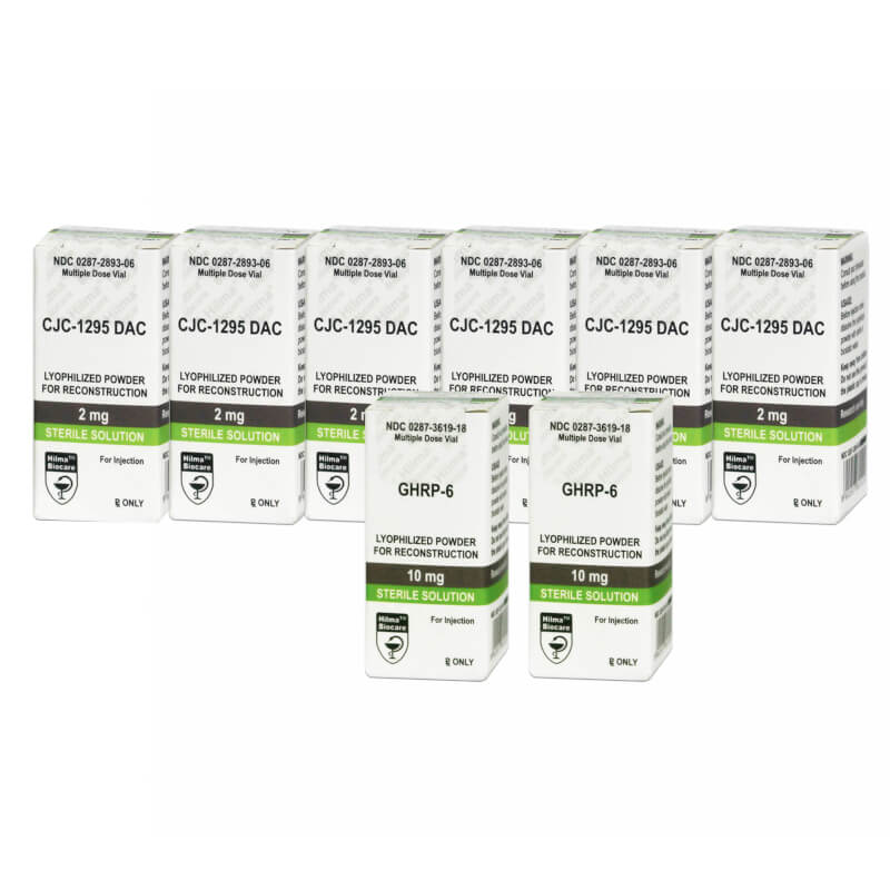 Peptidepakket voor gemiddelde spiergroei GHRP 6 CJC 1295 DAC Hilma Biocare (12 weken)