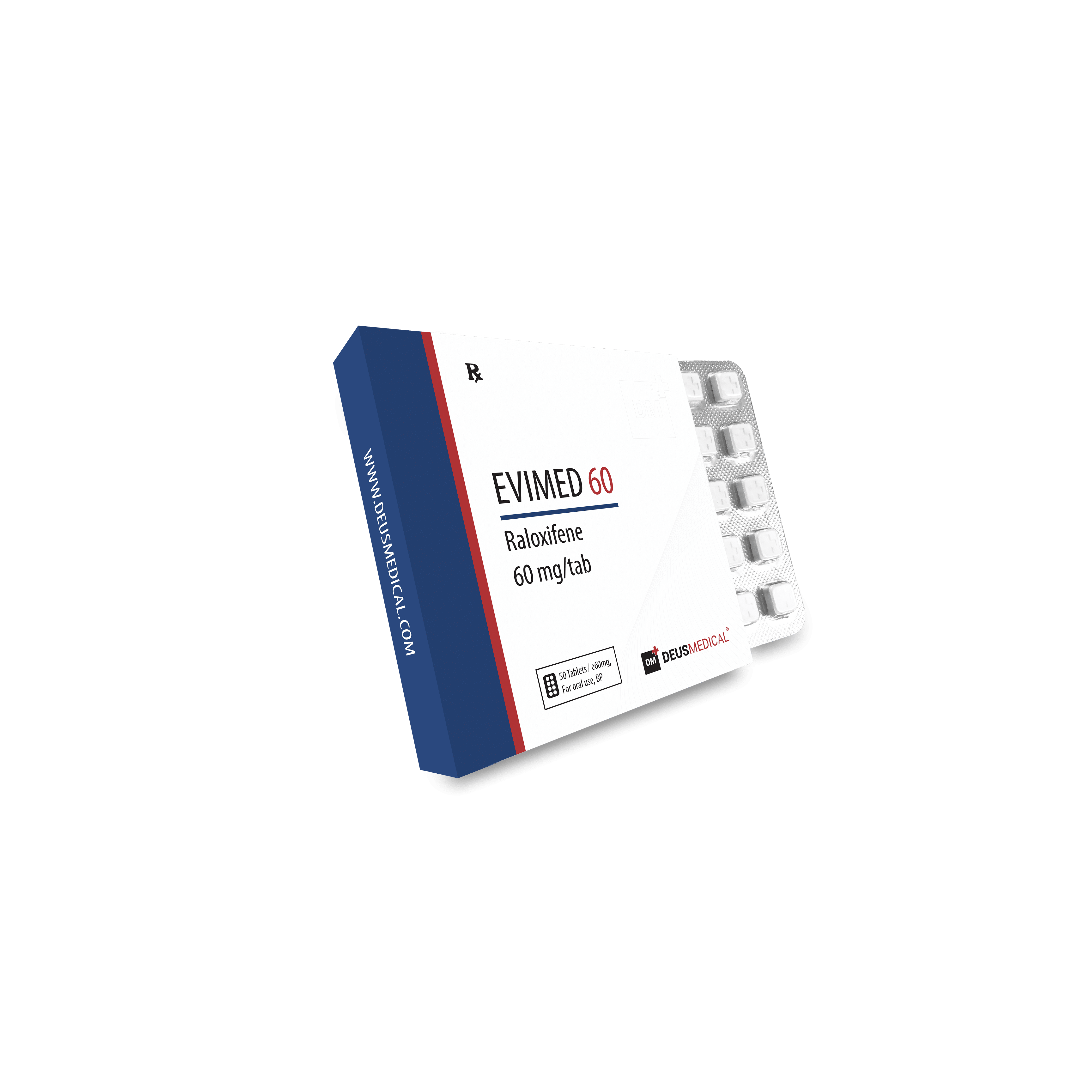 evimed60 blisterverpakking zonder achtergrond