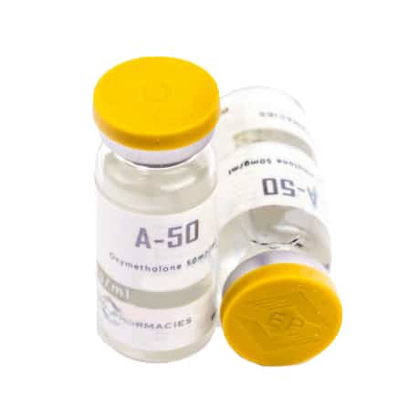 een flacon van 50 mg/ml (10 ml) EP Gold