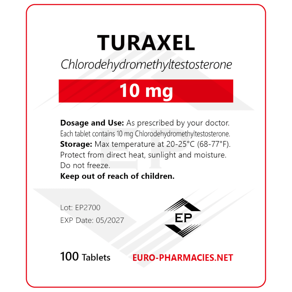 Turaxel 10 - Euro Pharmacies - 10mg/tab -100 tab/bag USA