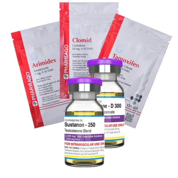1 Classic Mass Gain Pack 8 weken Sustanon Deca Durabolin Bescherming PCT Pharmaqo Labs 600×600