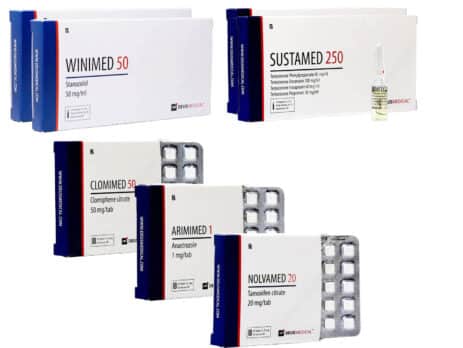 6 Level II pakket voor spiermassaopbouw met injecties Sustanon Stanozolol 8 weken Deus Medical 463×348