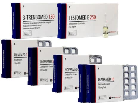 Pakket voor droge massatoename ORALE INJECTIE DIANABOL TEST E TRI TREN 10 weken Deus Medical 463×348