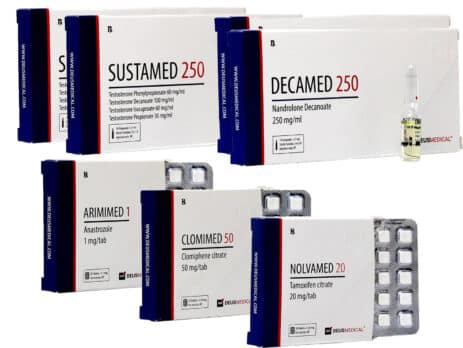 Mass gain pack LEVEL II INJECT SUSTANON DECA PCT 8 weken Deus Medical 463×348