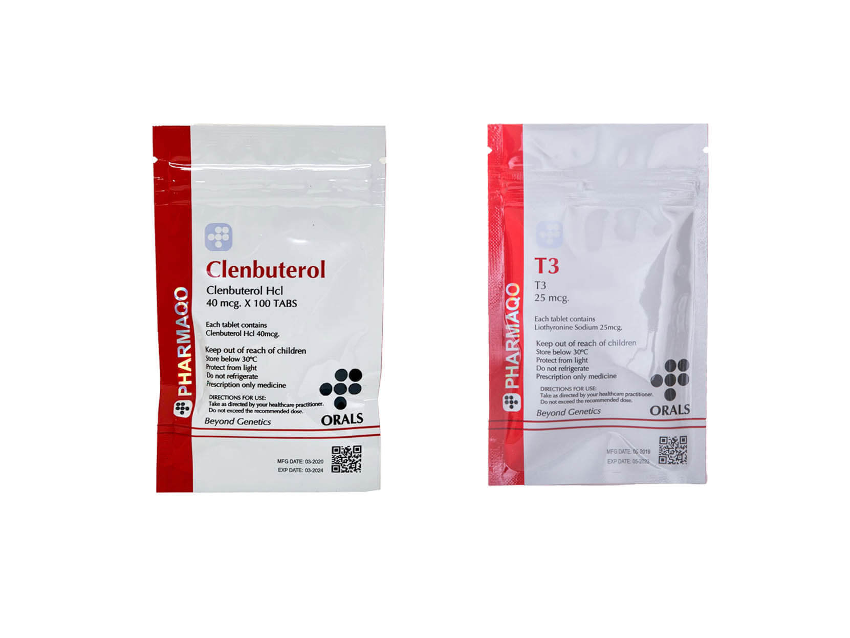 Afslankpakket voor vrouwen van Pharmaqo Labs: CLENBUTEROL T3, 8 weken.