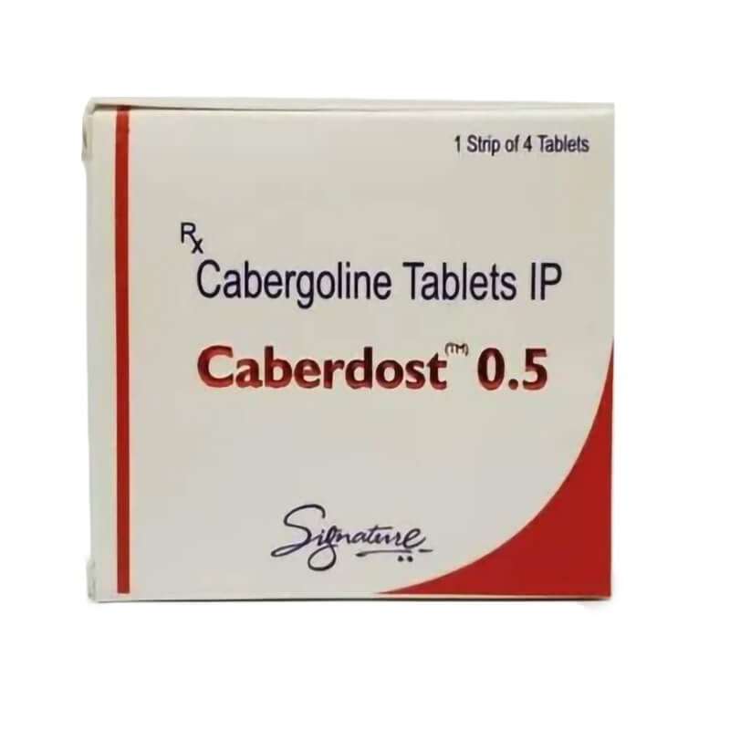 Cabergoline (Dostinex) 0,5 mg (4 pillen) Signature