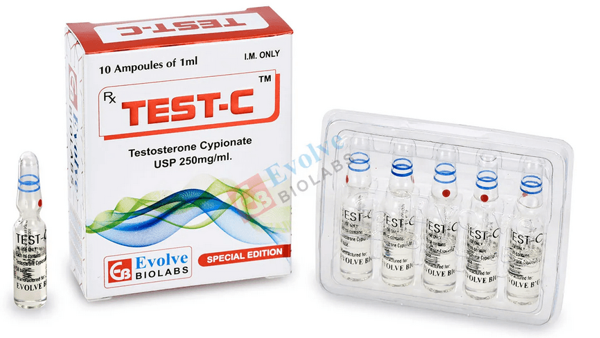 Testosteroncypionaat 250 mg/ml (10 ampullen van 1 ml) - Evolve Biolabs