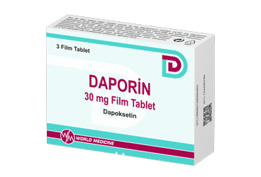 Daporin 30 mg 3 filmomhulde tabletten dapoxetinehydrochloride Wereldgeneeskunde