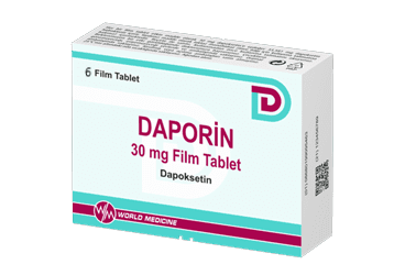 Daporin 30 mg 6 filmomhulde tabletten Dapoxetinehydrochloride Wereldgeneeskunde