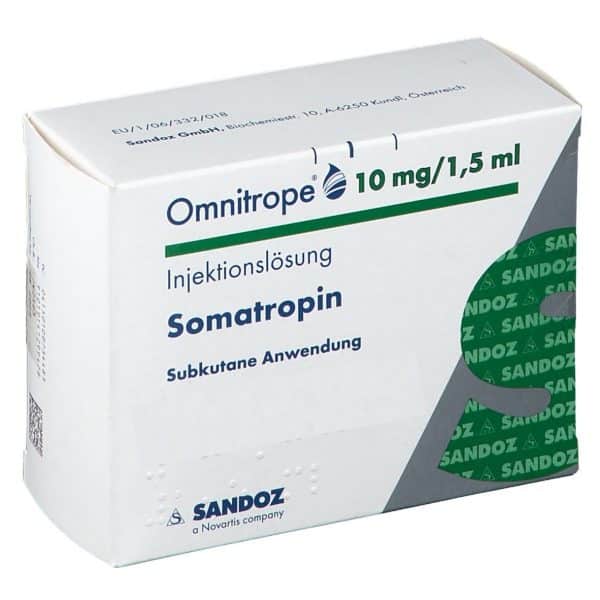 Somatropine Omnitrope 30 IE 10 mg 1,5 ml cartridge Sandoz