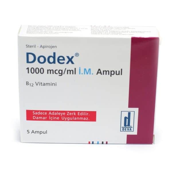 Vitamine B12 Dodex B12 1000 mcg/ml x 5 ampullen Deva
