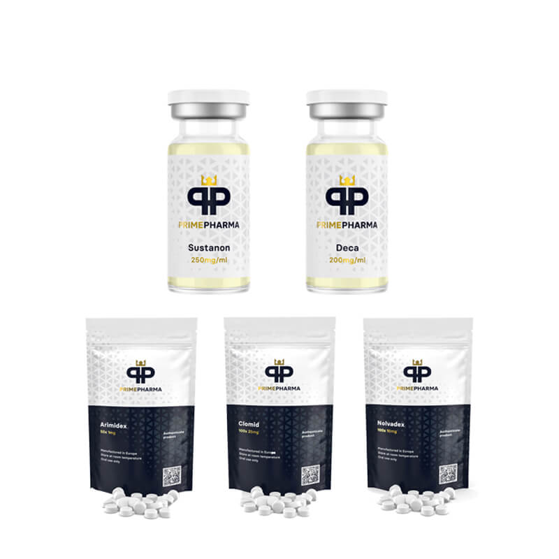 NIVEAU I (INJECTIE) Massa Gain Pakket SUSTANON 250 + DECA DURABOLIN 250 (8 weken) PRIME PHARMA
