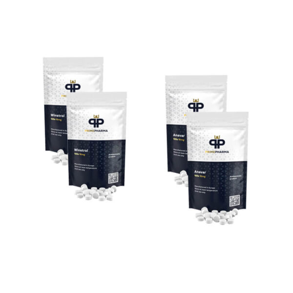 Pakket voor spiermassaopbouw: Anavar + Winstrol orale steroïden (6 weken) PRIME PHARMA