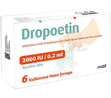 Dropotein 2000 IE 0,2 ml. 6 Drogsan-oplossing