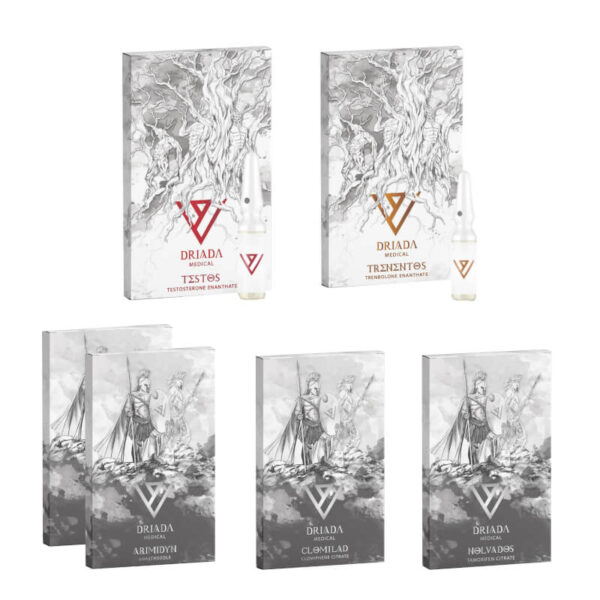 DRIADA MEDICAL Pakket voor spiermassaopbouw: Testosteron Enanthaat, Trenbolon Enanthaat (10 weken)