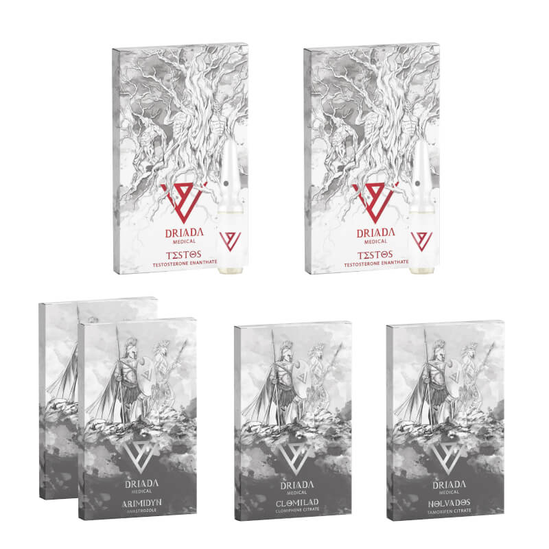 Mass Gain Pack (8 weken) Testosteron Enanthaat + Bescherming + PCT DRIADA MEDICAL
