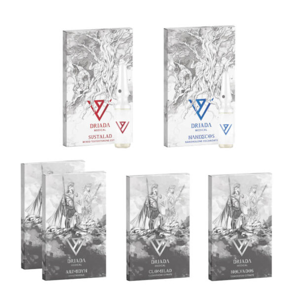 Mass gain pack LEVEL I INJECT SUSTANON DECA PCT 8 weken Driada