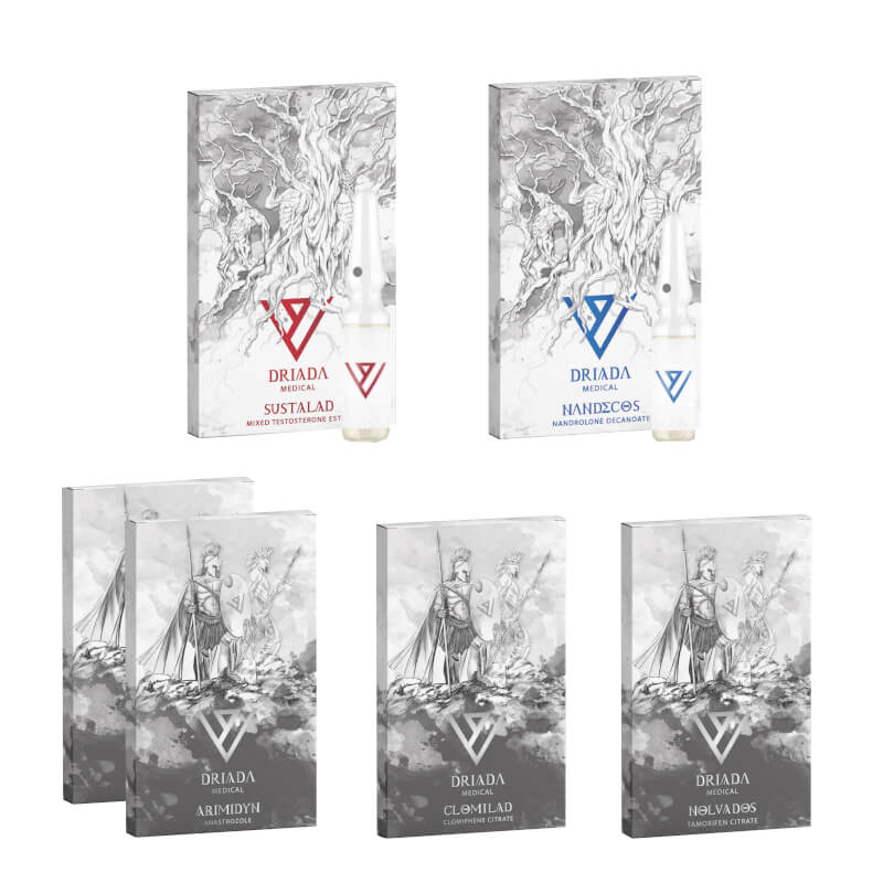 Mass gain pack LEVEL I INJECT SUSTANON DECA PCT 8 weken Driada