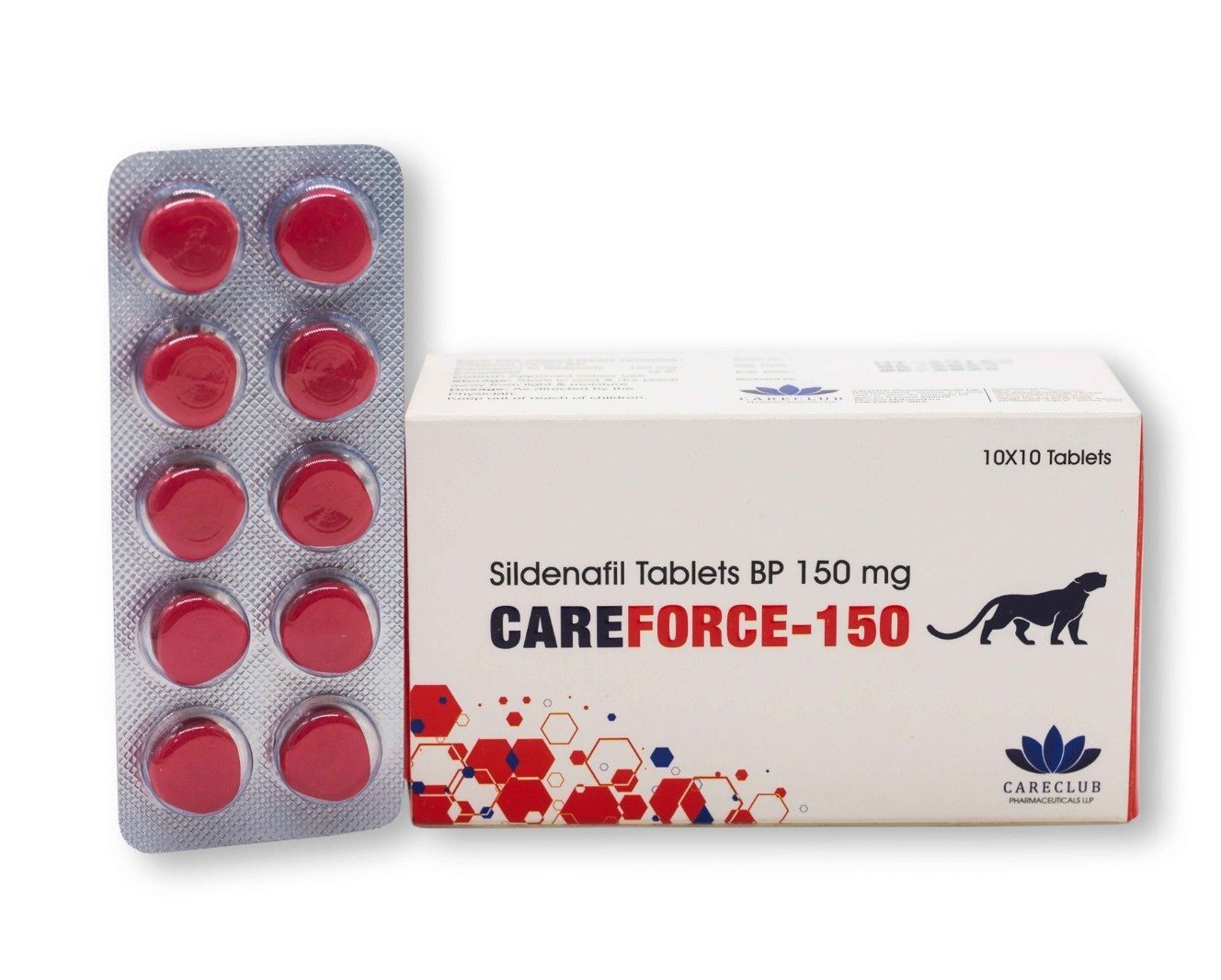 Careforce 150mg Sildenafil BP 100 tabletten Apotheek EU