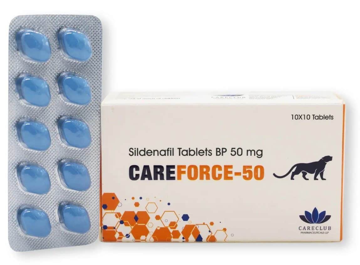 Careforce 50mg Sildenafil BP 100 tabletten Apotheek EU
