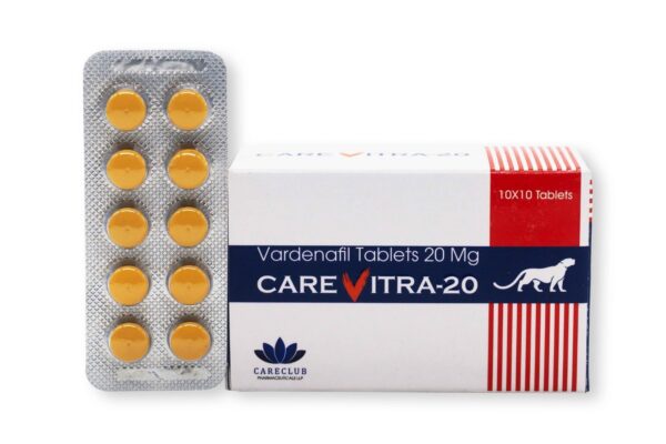 Carevitra 20 mg Vardenafil 100 tabletten Apotheek EU