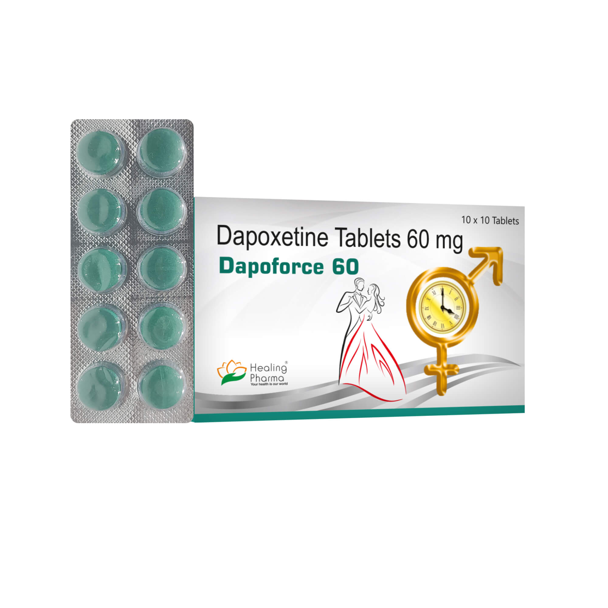 Dapoforce 60mg Dapoxetine 100 tabletten Apotheek EU