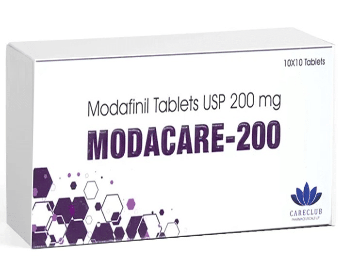 Modacare 200mg Modafinil Tabletten USP 100 tabletten Apotheek EU