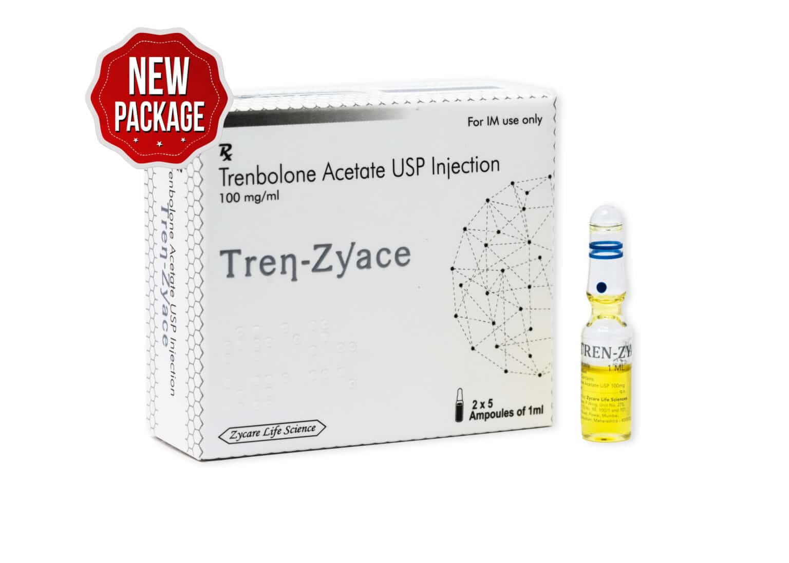 TREN ZYACE Trenbolonacetaat injectie 100 mg 1 × 10 1