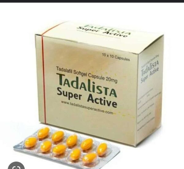 Tadalista Super Active Tadaladil zachte gelatinecapsules 20 mg 100 tabletten Apotheek EU